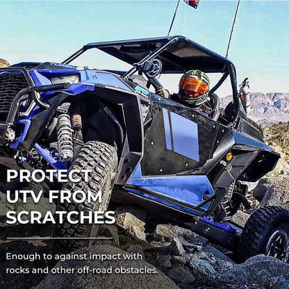 Kemimoto Polaris RZR Front Door Side Door Bags & Side Nerf Bars Rock Sliders