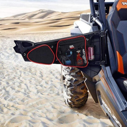 Kemimoto Polaris RZR Front Door Side Door Bags & Side Nerf Bars Rock Sliders