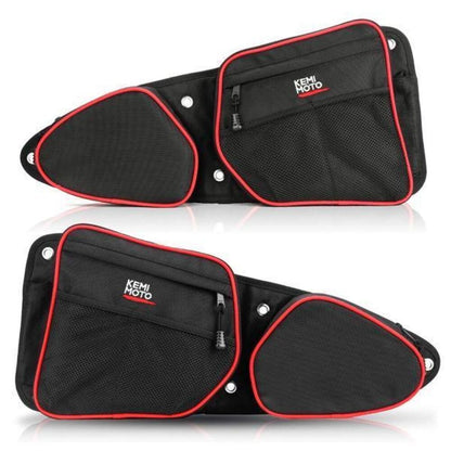 Kemimoto Polaris RZR Front Door Side Door Bags & Side Nerf Bars Rock Sliders