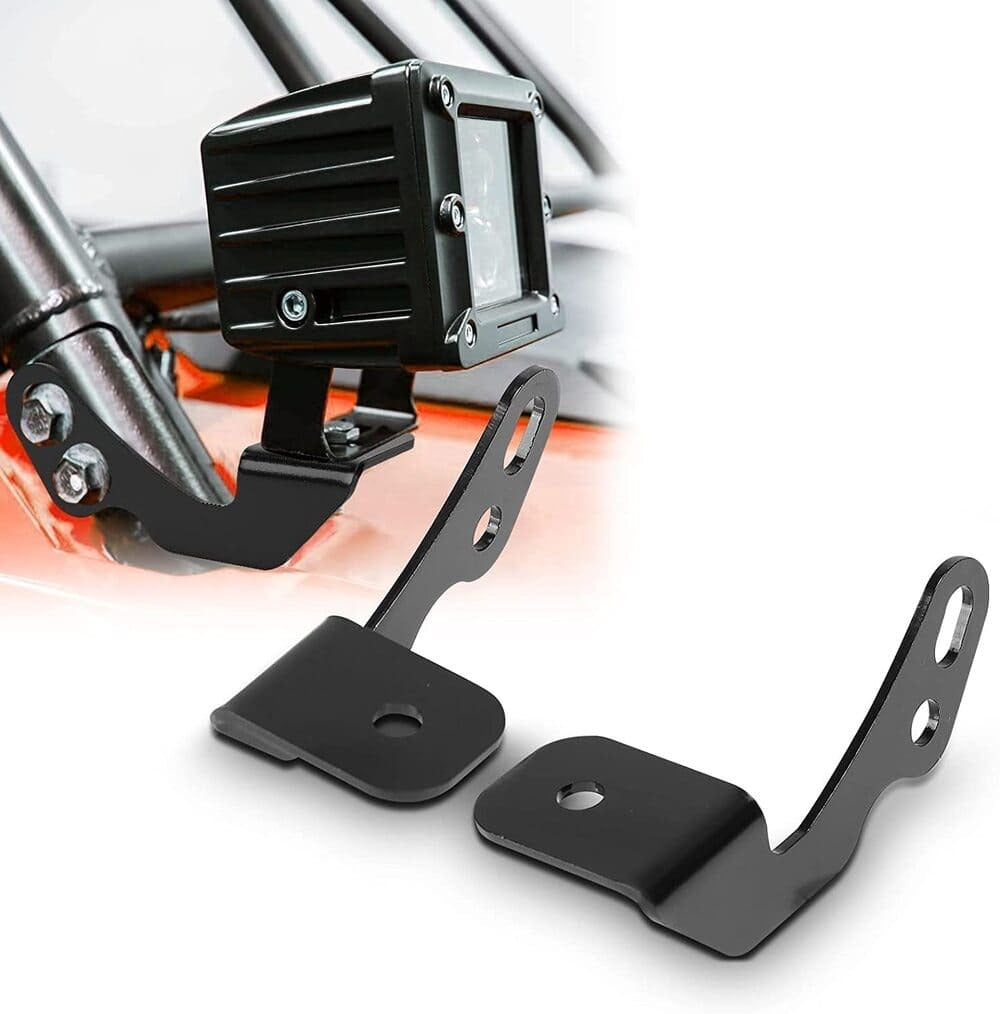 Kemimoto Polaris RZR LED Light Mount A-Pillar Mount Light Bracket - 2 Packs