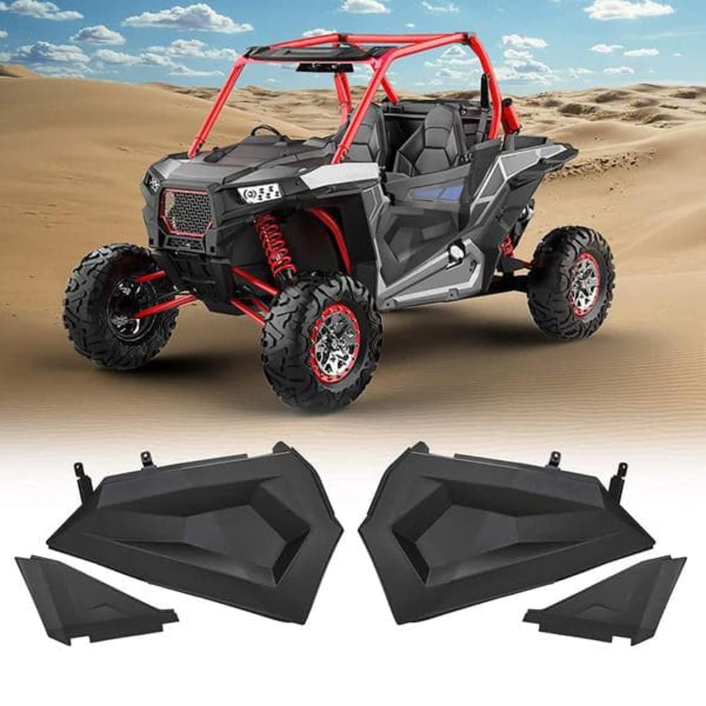 Kemimoto Polaris RZR Lower Half Door Inserts Panels & UTV Cover w/ Rlective Strip