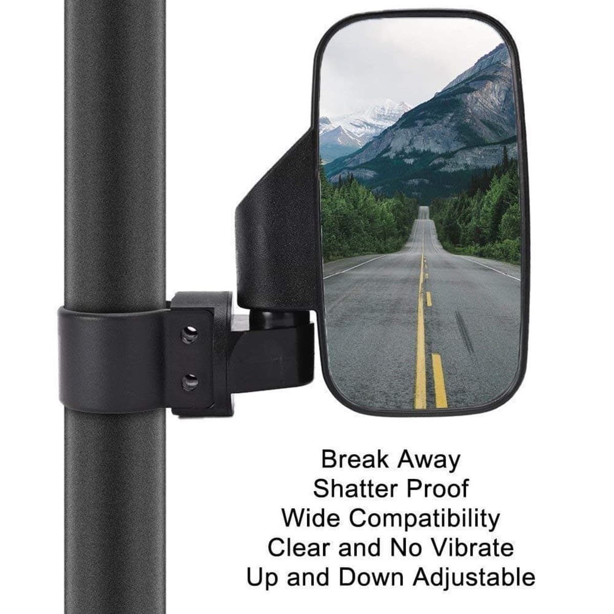 Kemimoto Polaris RZR Pro R 360 Degree Adjustable Side Mirrors w/ 1.75" -2" Roll Bar - 1 pair