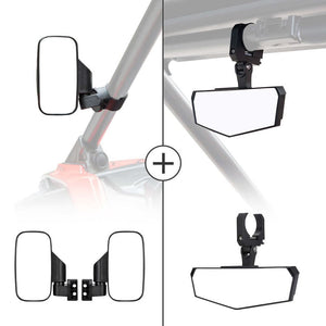 Kemimoto Polaris RZR Pro R UTV 1.75"-2" Side Mirror & Race Convex Mirror