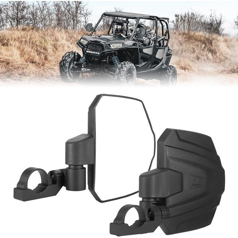 Kemimoto Polaris RZR Pro R 1.65"-2" UTV Universal Large Side View Mirrors Roll Bar