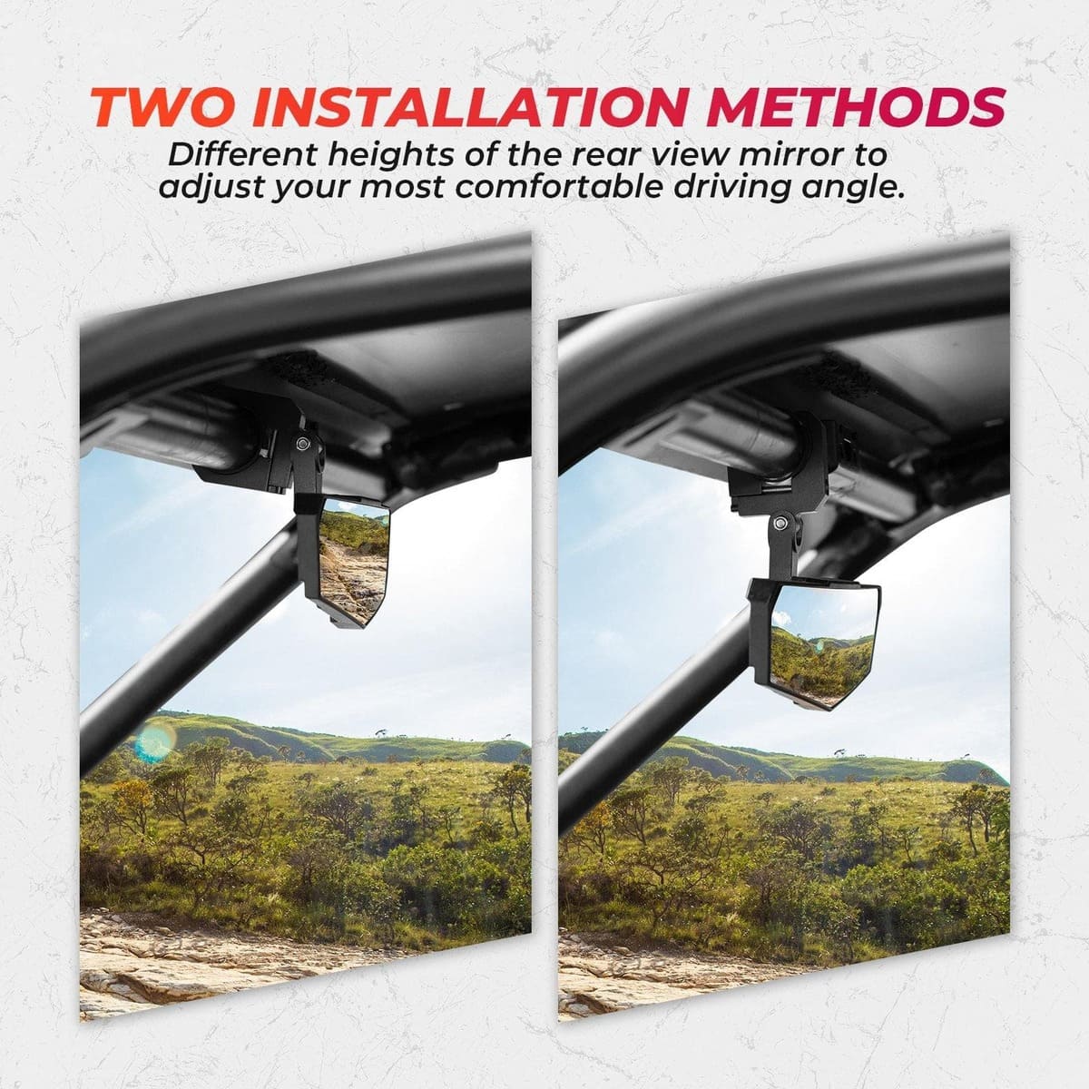 Kemimoto Polaris RZR Pro XP "1.5-2" Rear view Mirror