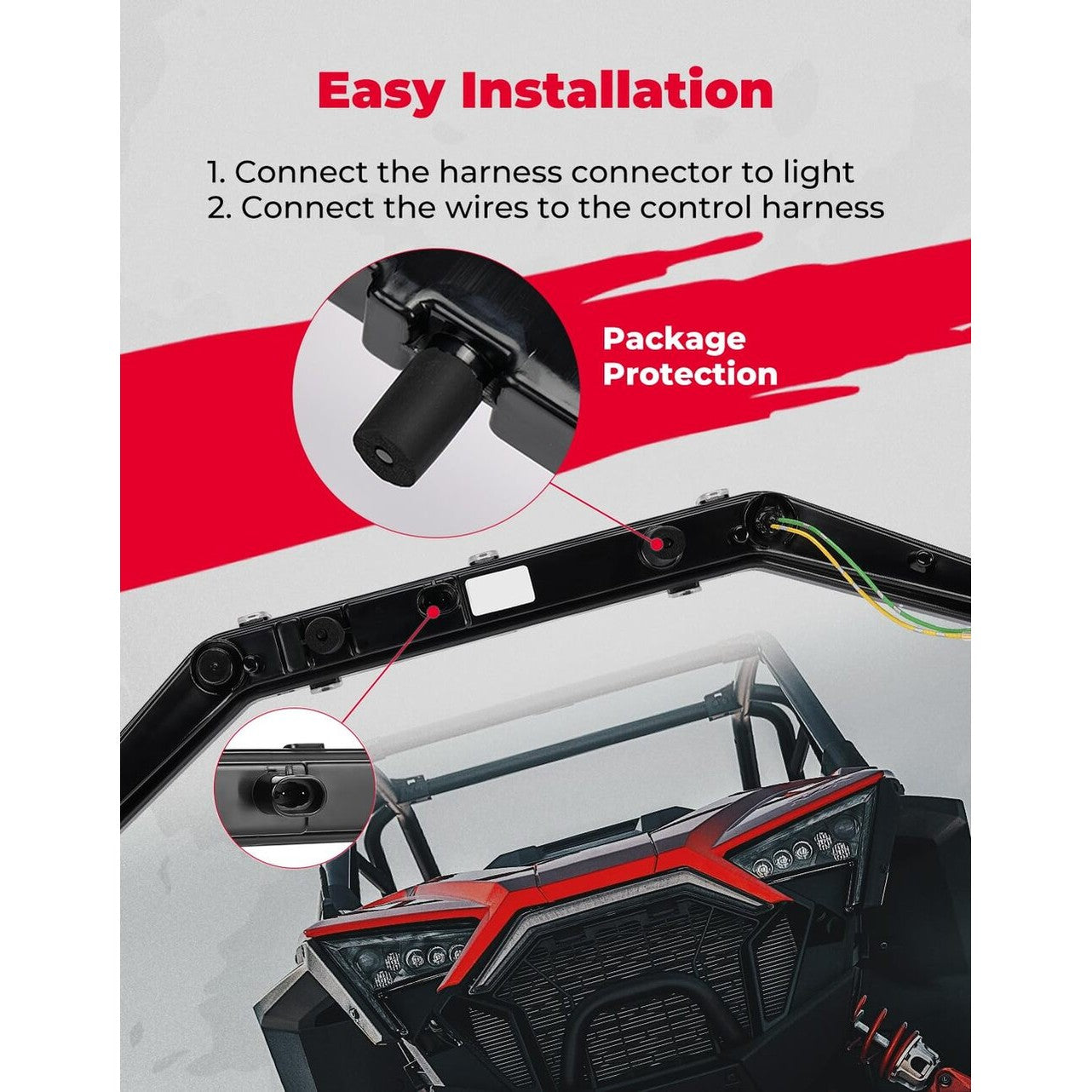 Kemimoto Polaris RZR PRO XP/4 RGB Turn Signal Light, Fang Light
