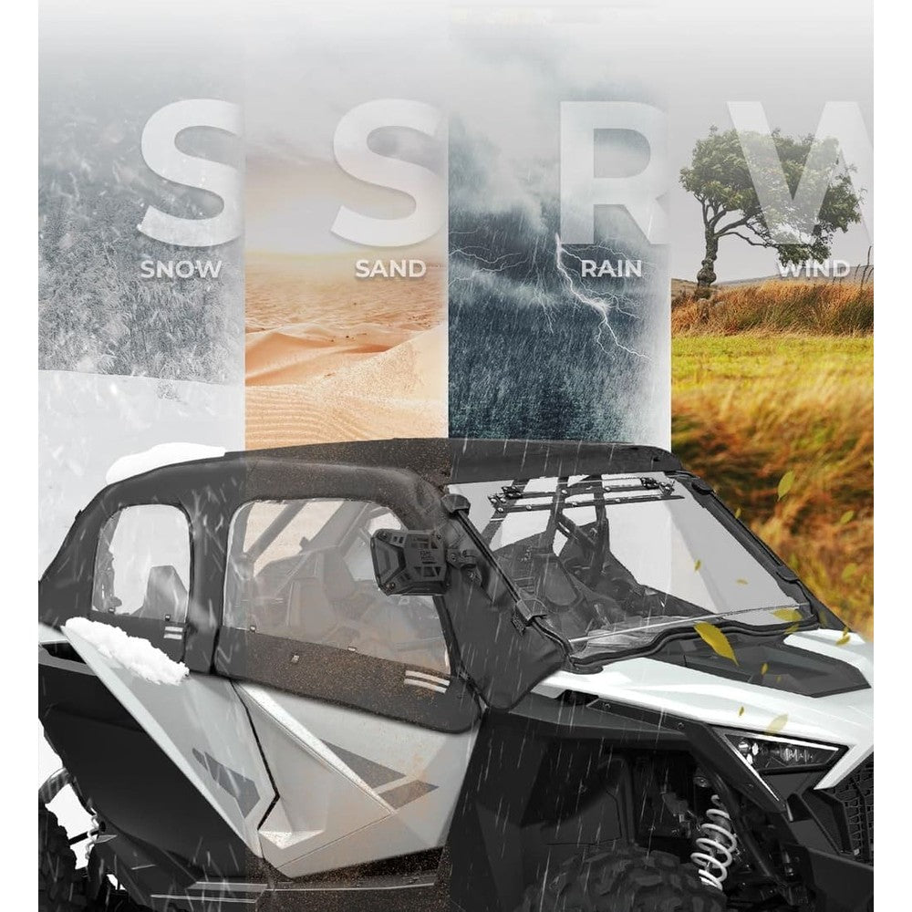 Kemimoto Polaris RZR Pro XP 4 Soft Upper Door Cab Enclosure Set