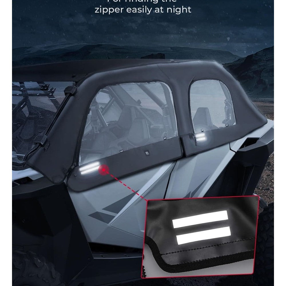 Kemimoto Polaris RZR Pro XP 4 Soft Upper Door Cab Enclosure Set