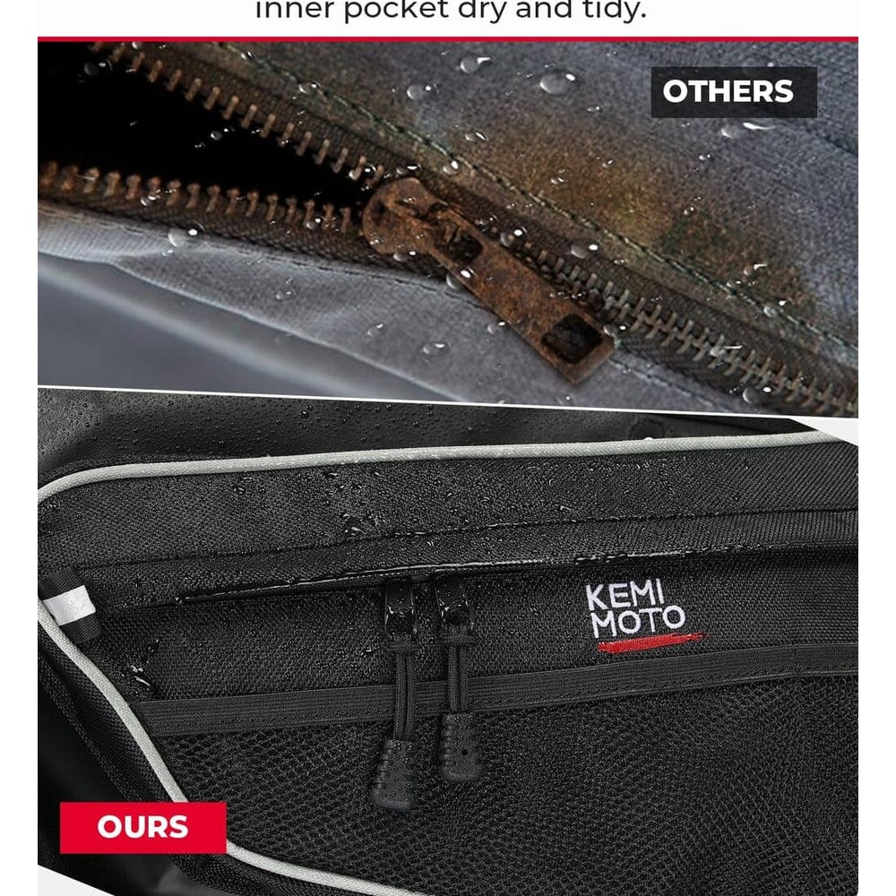 Kemimoto Polaris RZR Pro XP Front Door Bags w/ Knee Pads