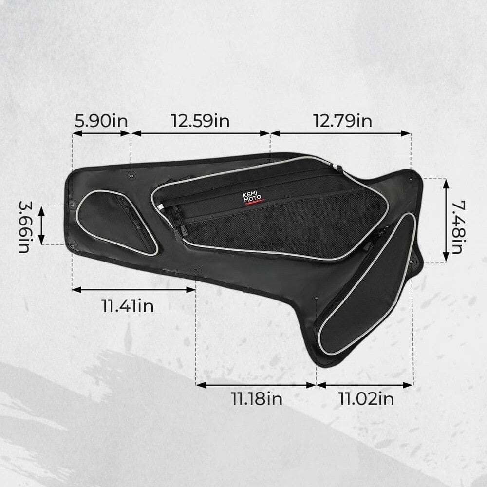 Kemimoto Polaris RZR Pro XP Front Door Bags w/ Knee Pads