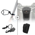 Kemimoto Polaris RZR Pro XP Rear View Side Mirrors & Center Shoulder Bag