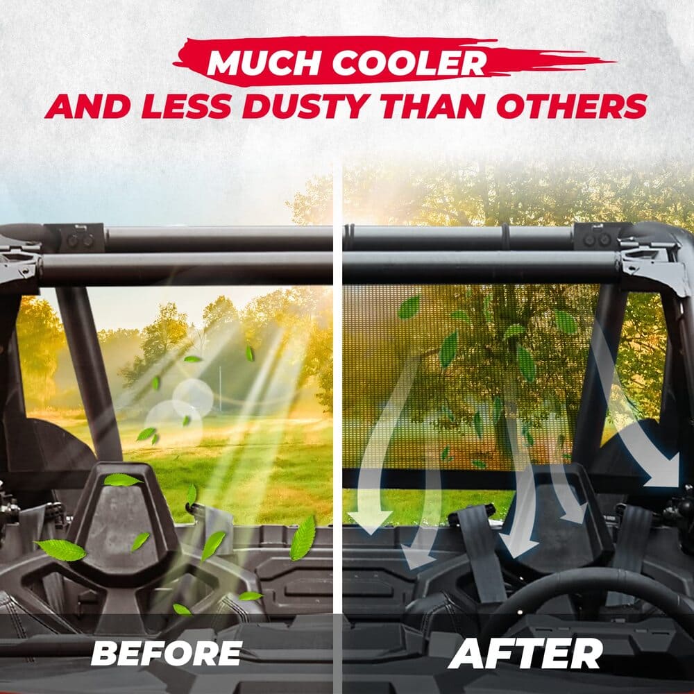 Kemimoto Polaris RZR PRO XP Soft Rear Window Net Mesh