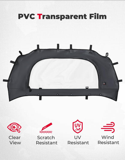 Kemimoto Polaris RZR PRO XP/ Turbo R UTV Soft Rear Windshield