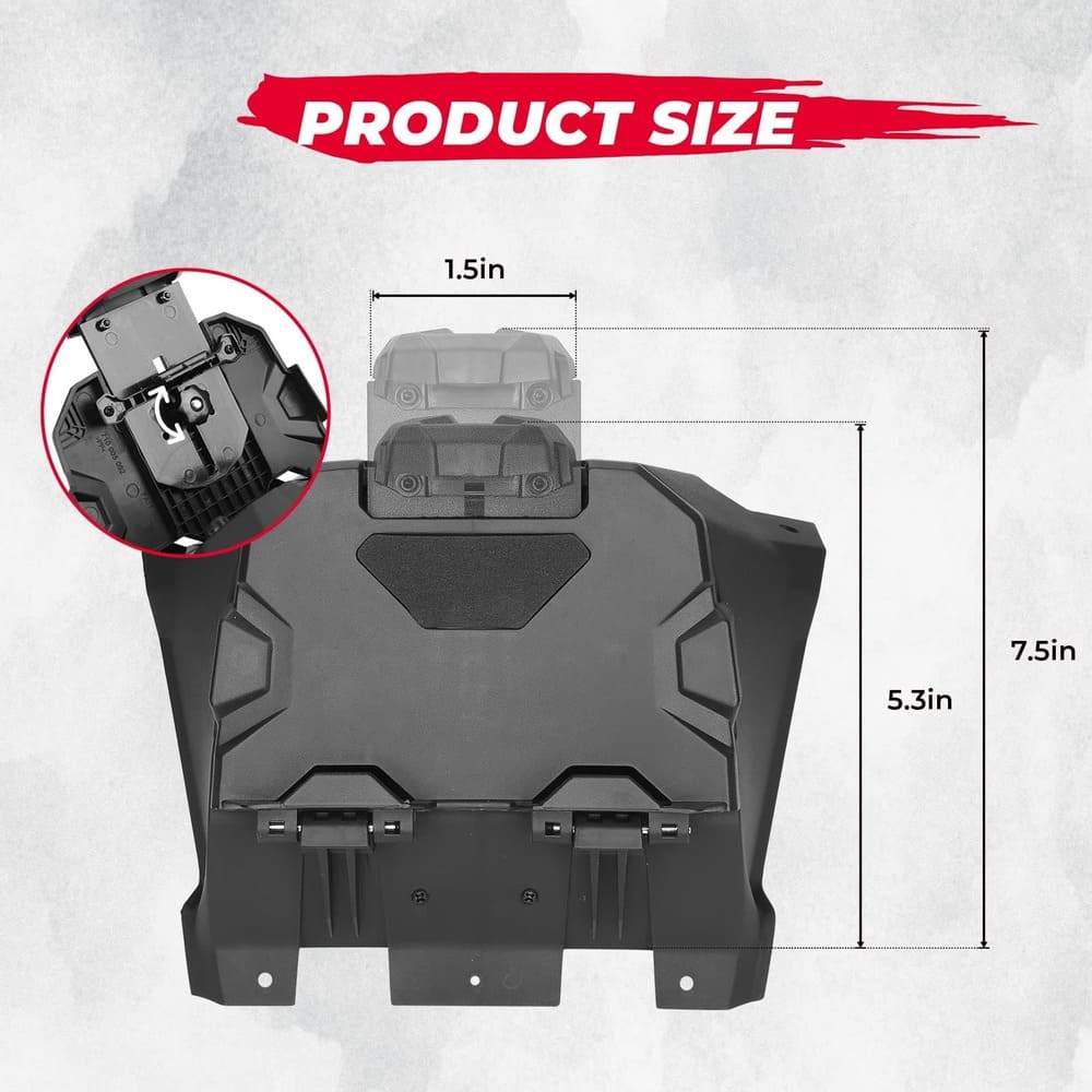 Kemimoto Polaris RZR Pro XP/Turbo Tablet Holder With Storage Box