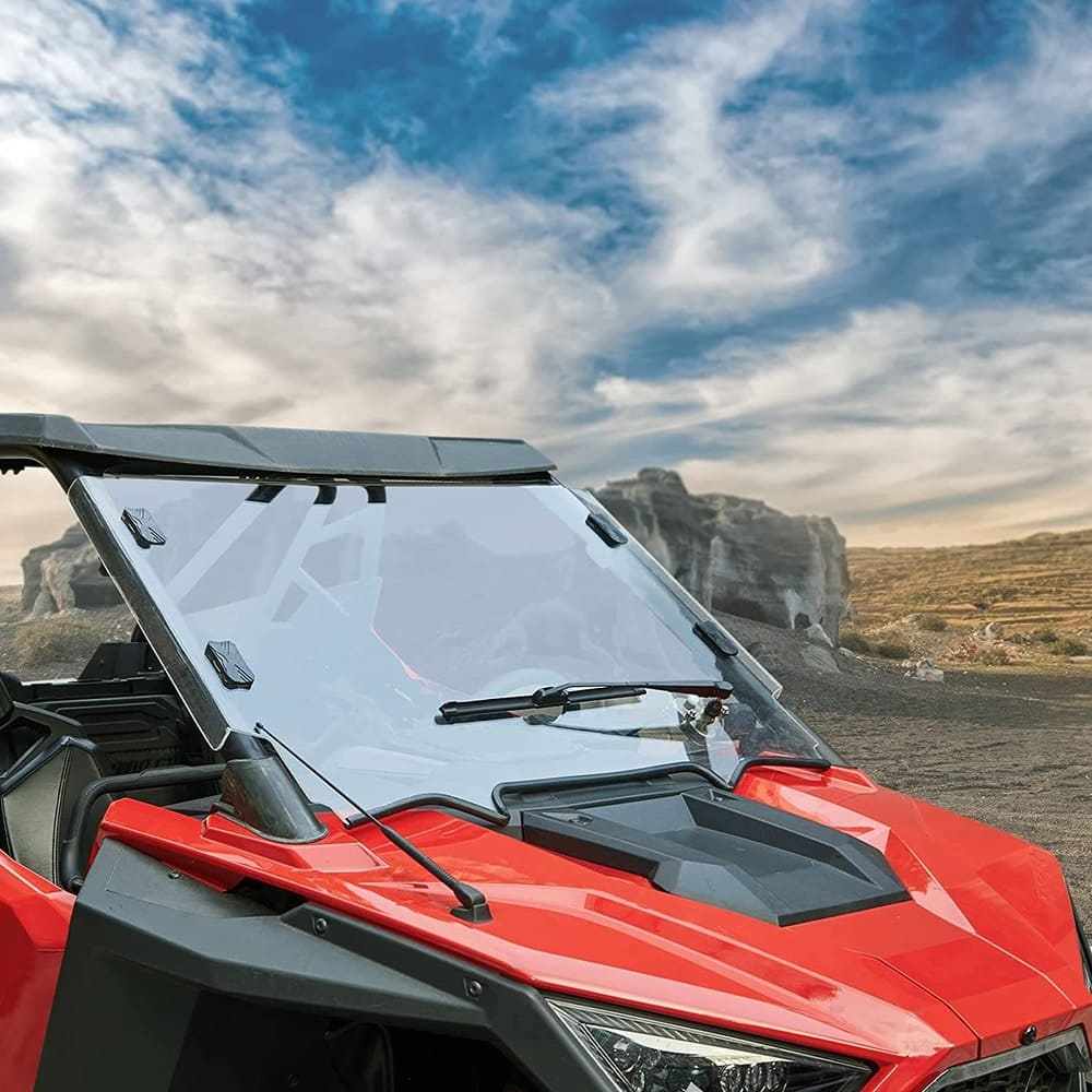 Kemimoto Polaris RZR/Ranger 12V Electric Windshield Wiper Washer Kit