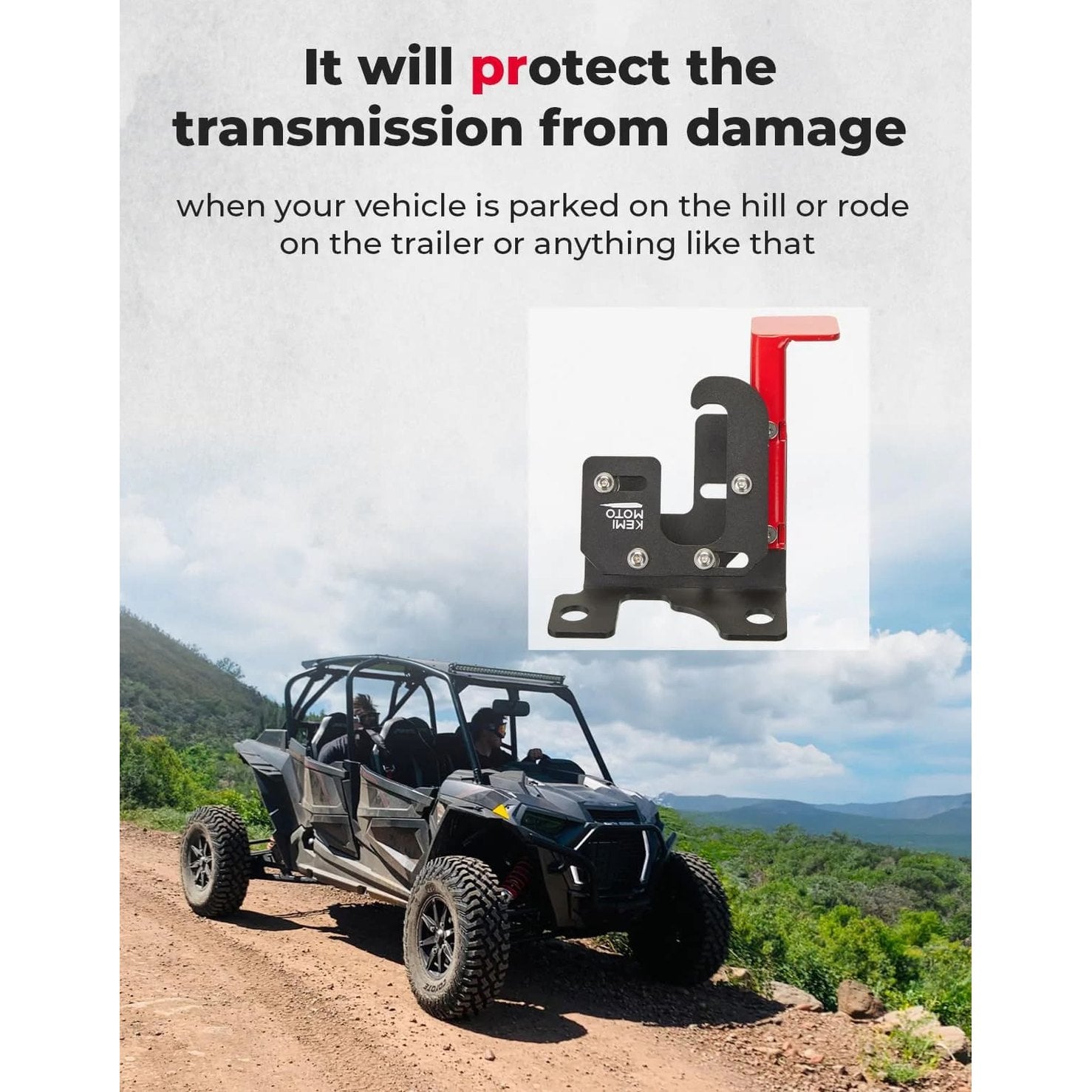 Kemimoto Polaris RZR XP 1000 Upgraded Spring Parking Brake