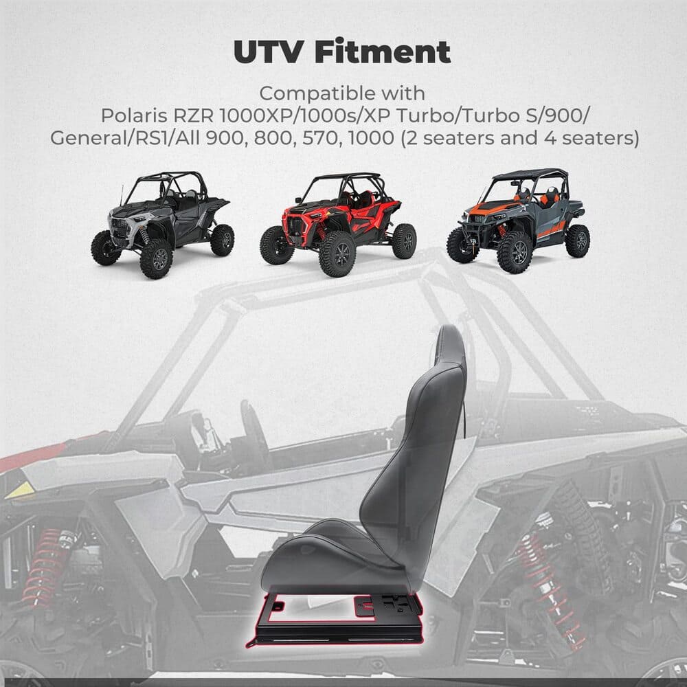 Kemimoto Polaris RZR S 1000 UTV Metal Seat Lowering Base