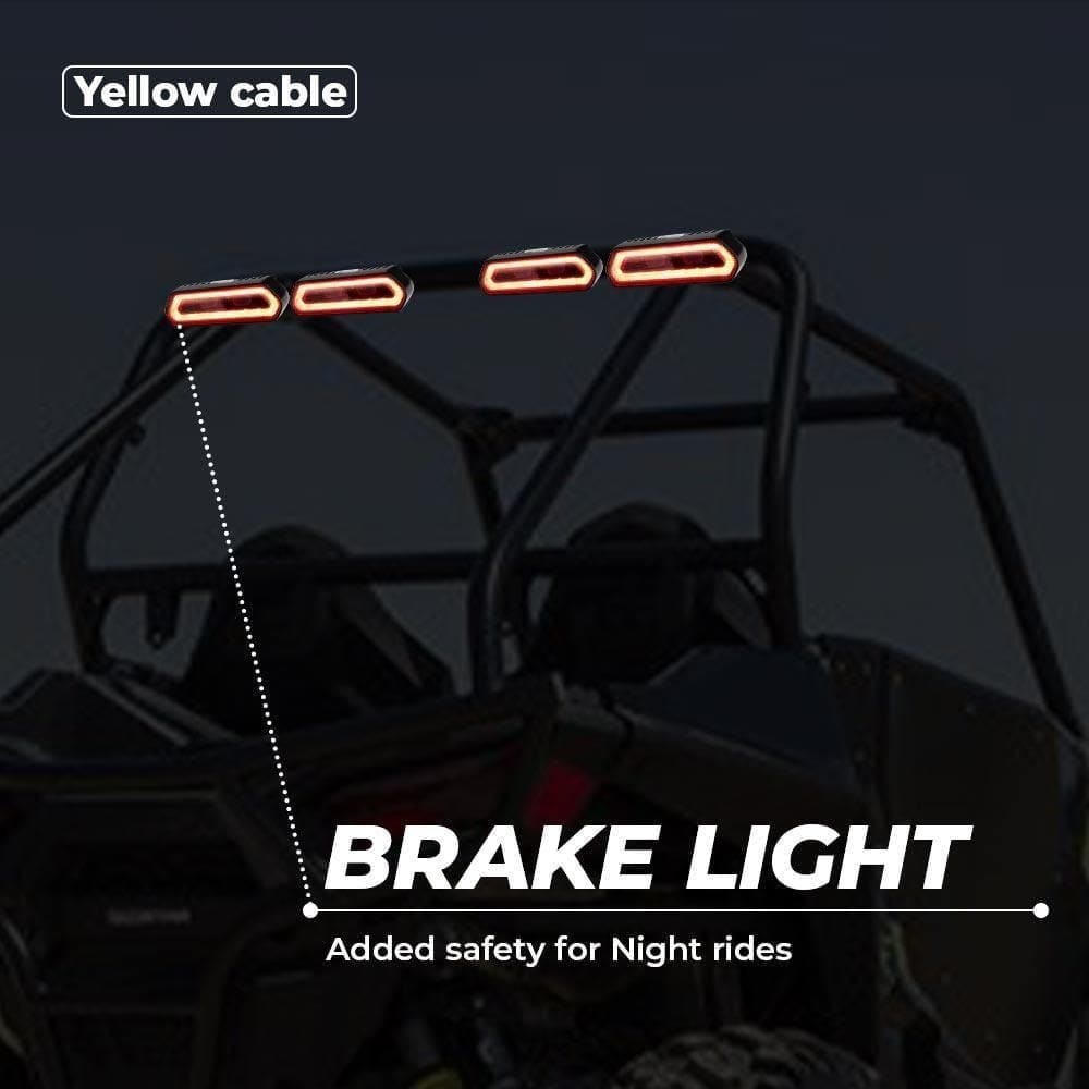 Kemimoto Polaris RZR Universal Roll Bar Tail Light