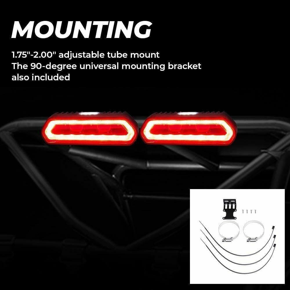 Kemimoto Polaris RZR Universal Roll Bar Tail Light