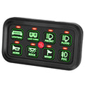 Kemimoto Polaris RZR UTV 12-24V 8 Gang Switch Panel