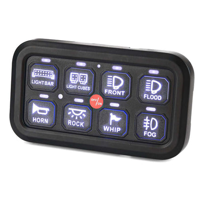 Kemimoto Polaris RZR UTV 12-24V 8 Gang Switch Panel