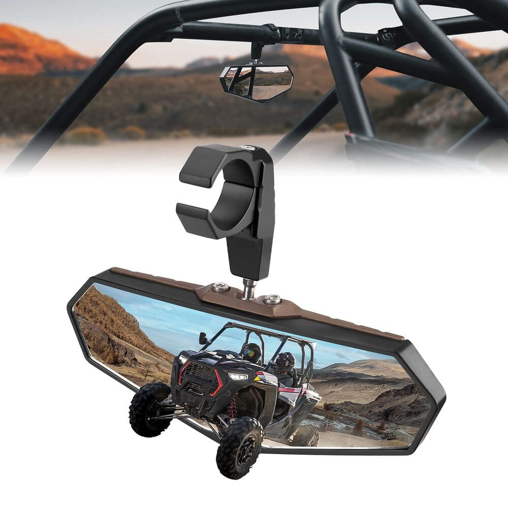 Kemimoto Polaris RZR XP 1000 1.6"-2" Roll Bar Cages UTV Rear View Mirror