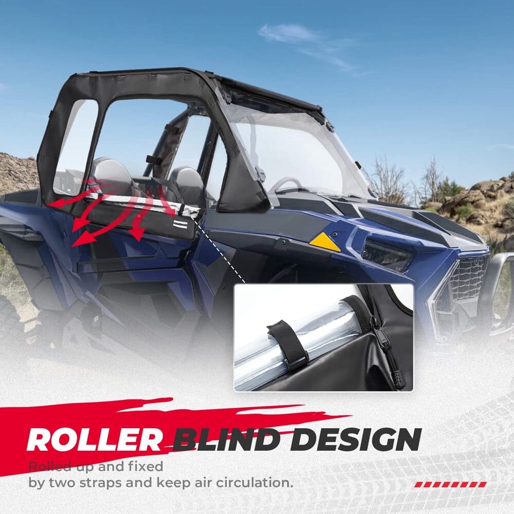 Kemimoto Polaris RZR XP 1000 2 Soft Upper Doors Side Mirrors