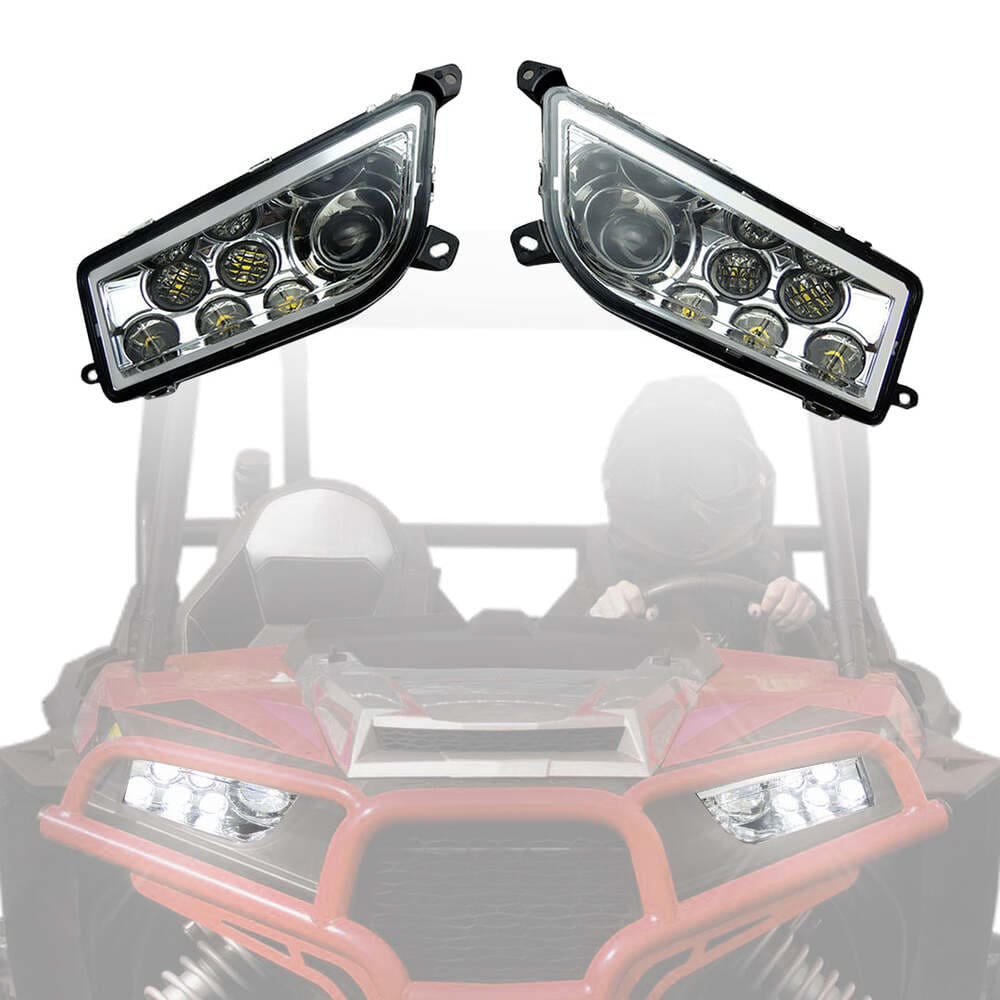 Kemimoto Polaris RZR XP 1000/ 4 1000/ Turbo/ 900/ S 900 Pair of LED Headlight