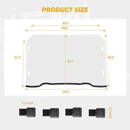 Kemimoto Polaris RZR XP 1000 Front Full Windshield