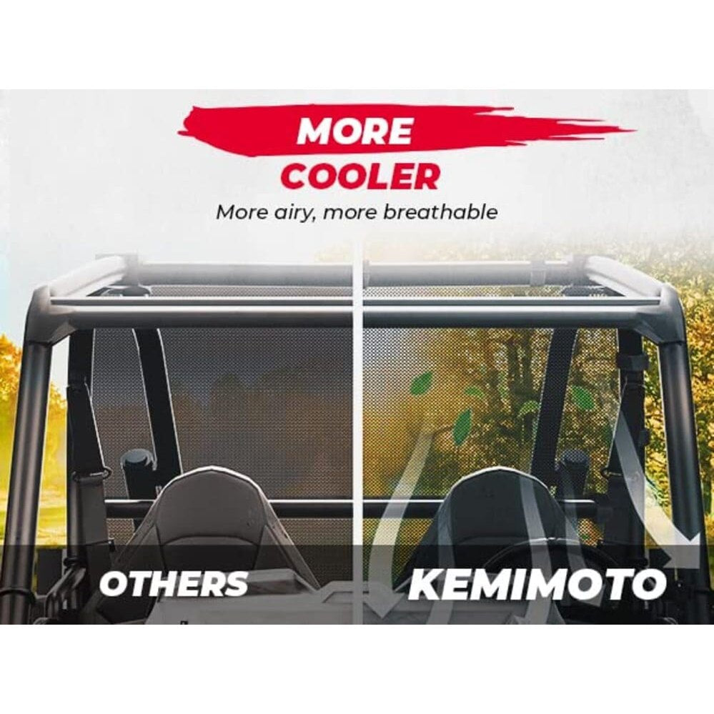 Kemimoto Polaris RZR XP 1000/4 Rear Window Net Soft Mesh