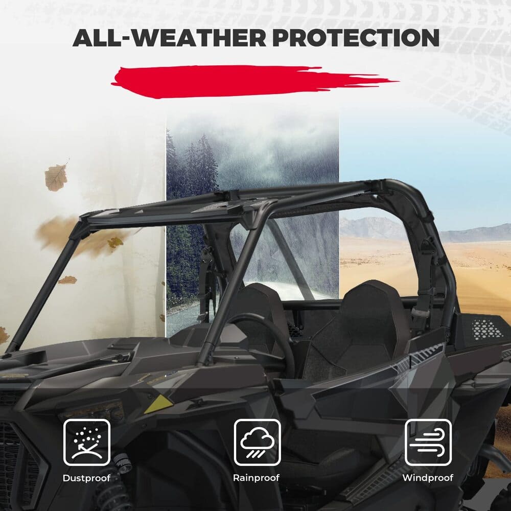 Kemimoto Polaris RZR XP 1000 /4 Soft Rear Windshield