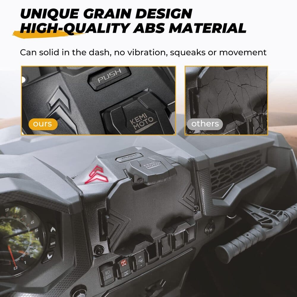 Kemimoto Polaris RZR XP 1000 Electric Device GPS Mount Storage Box