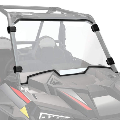 Kemimoto Polaris RZR XP 1000 Front Full Windshield with 4 Black Clamps