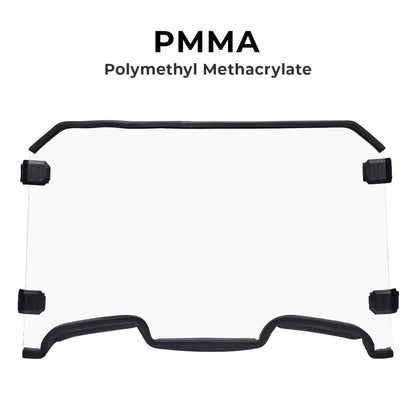 Kemimoto Polaris RZR XP 1000 Front Full Windshield with 4 Black Clamps