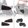 Kemimoto Polaris RZR XP 1000 Front Side Door Bags & Lower Half Door Inserts Panels