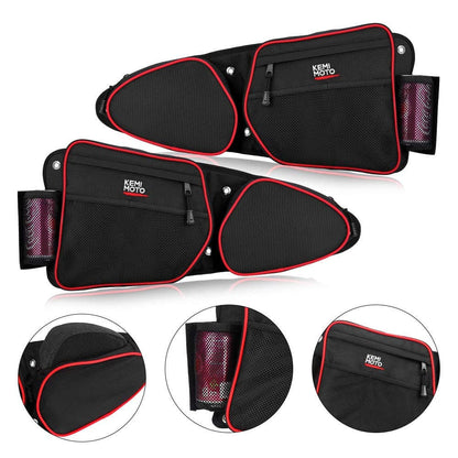 Kemimoto Polaris RZR XP 1000 Front Side Door Bags with Knee Pad
