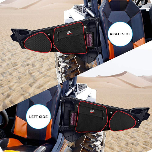 Kemimoto Polaris RZR XP 1000 Front Side Door Bags with Knee Pad