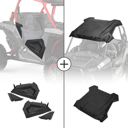 Kemimoto Polaris RZR XP 1000 Lower Half Door Inserts Panels & Sport Roof Top