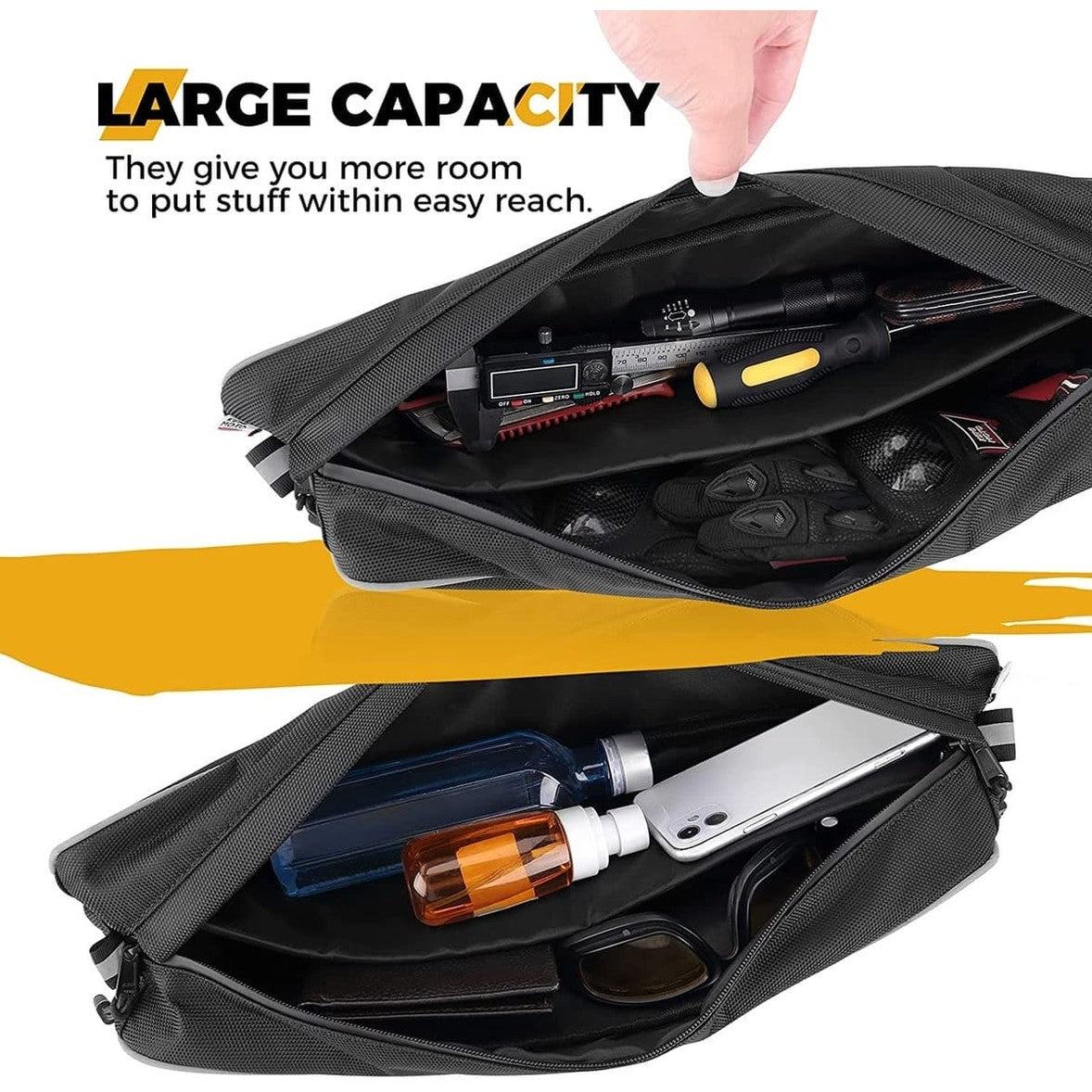 Kemimoto Polaris RZR XP 1000 Rear Corner Bag - 2 PCs