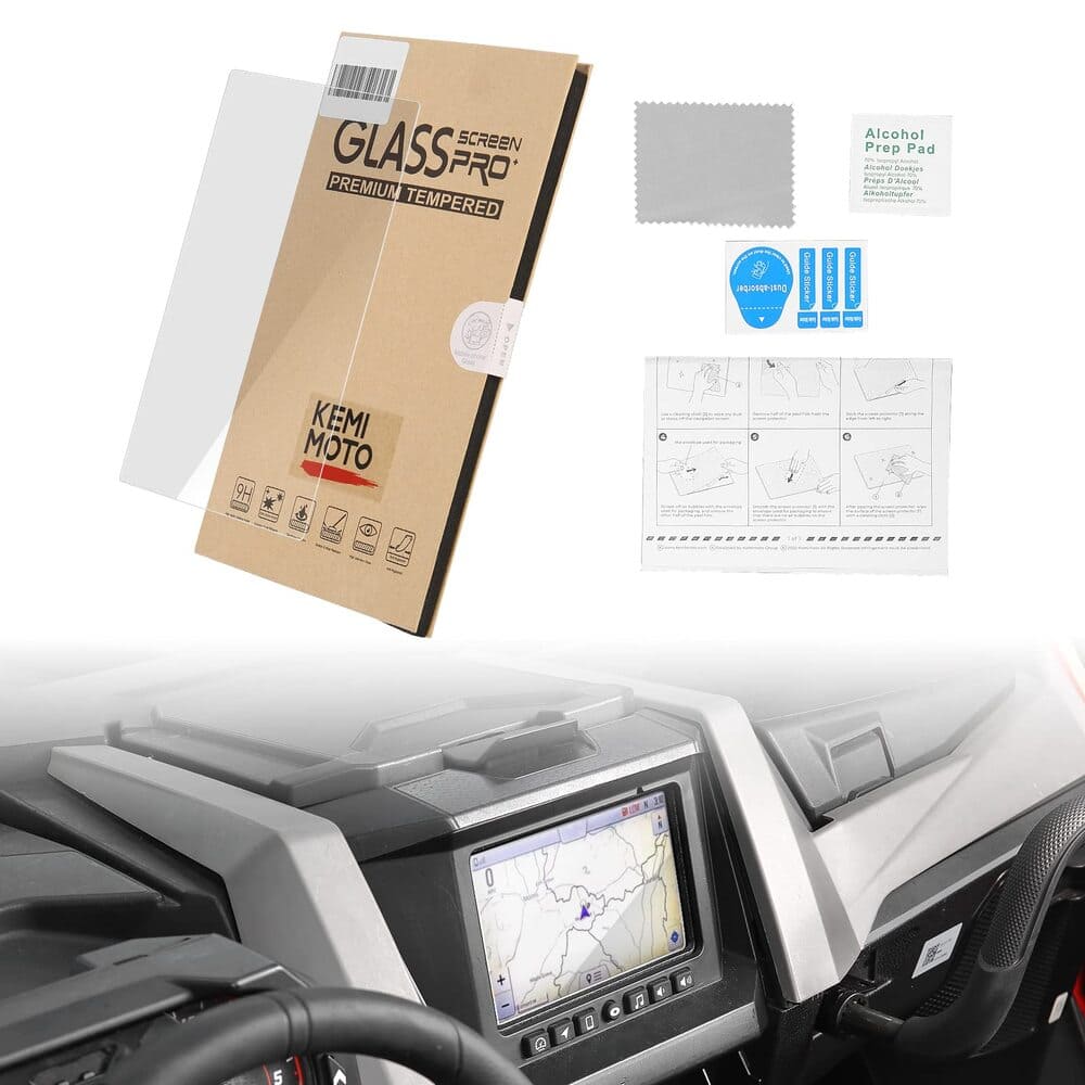 Kemimoto Polaris RZR XP 1000 Tempered Glass Screen Protector