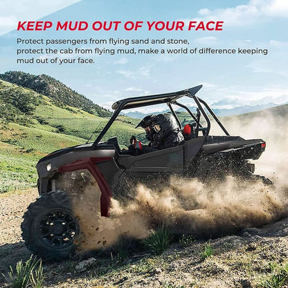Kemimoto Polaris RZR XP 1000 /Turbo Extended Front Full Mud Flaps 2Pcs