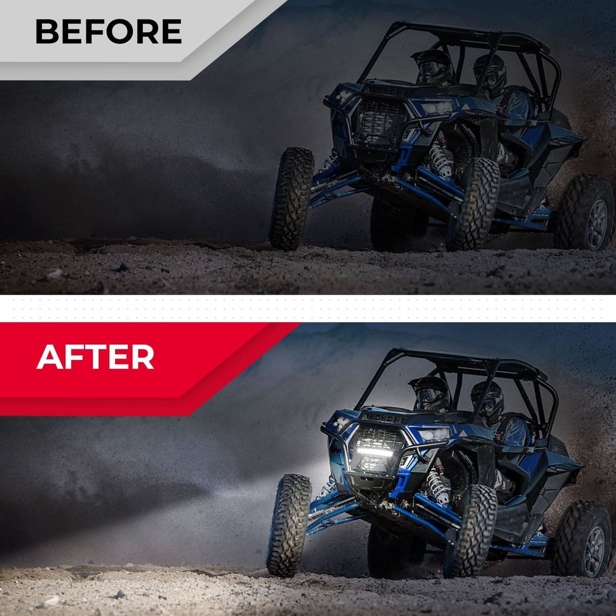 Kemimoto Polaris RZR XP 1000 Front Lower Mesh Grill Radiator Guards