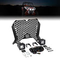Kemimoto Polaris RZR XP 1000 UTV Metal Front Grill Light