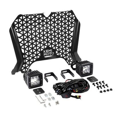 Kemimoto Polaris RZR XP 1000/Turbo UTV Metal Front Grill Light