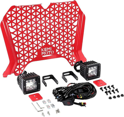 Kemimoto Polaris RZR XP 1000/Turbo UTV Metal Front Grill Light