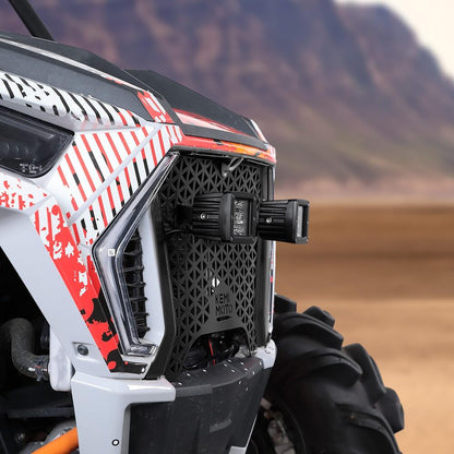 Kemimoto Polaris RZR XP 1000/Turbo UTV Metal Front Grill Light