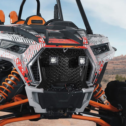 Kemimoto Polaris RZR XP 1000/Turbo UTV Metal Front Grill Light