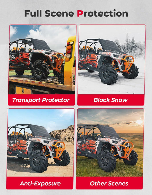 Kemimoto Polaris RZR XP 1000 Windshield Cover for Ice & Snow