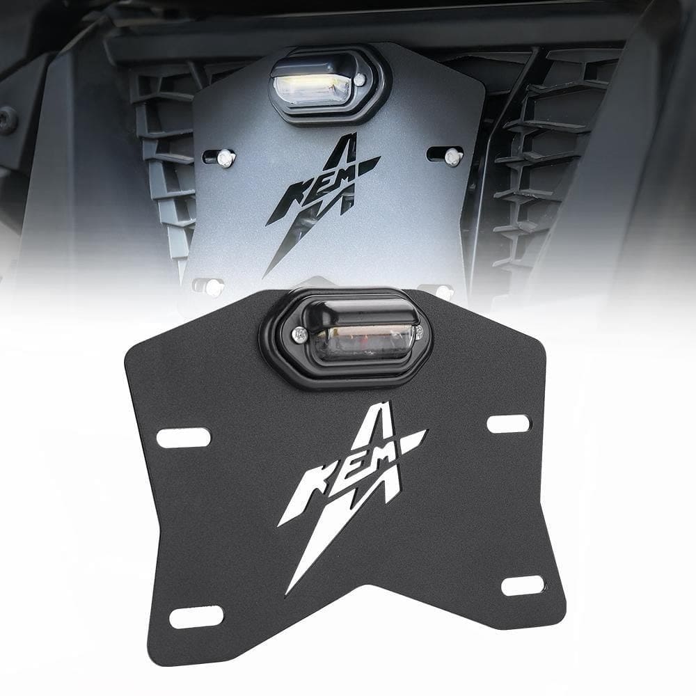 Kemimoto Polaris RZR XP 1000 Universal LED License Plate Bracket Kit