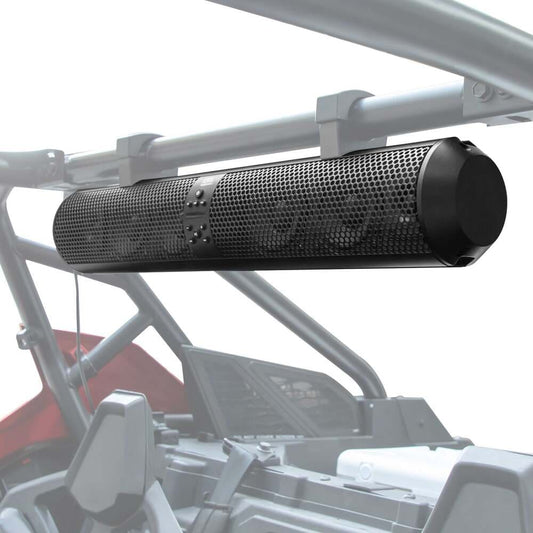 Kemimoto Polaris UTV Bluetooth Sound Bar & Side Rear View Mirrors 1.75"-2'' Roll Bar